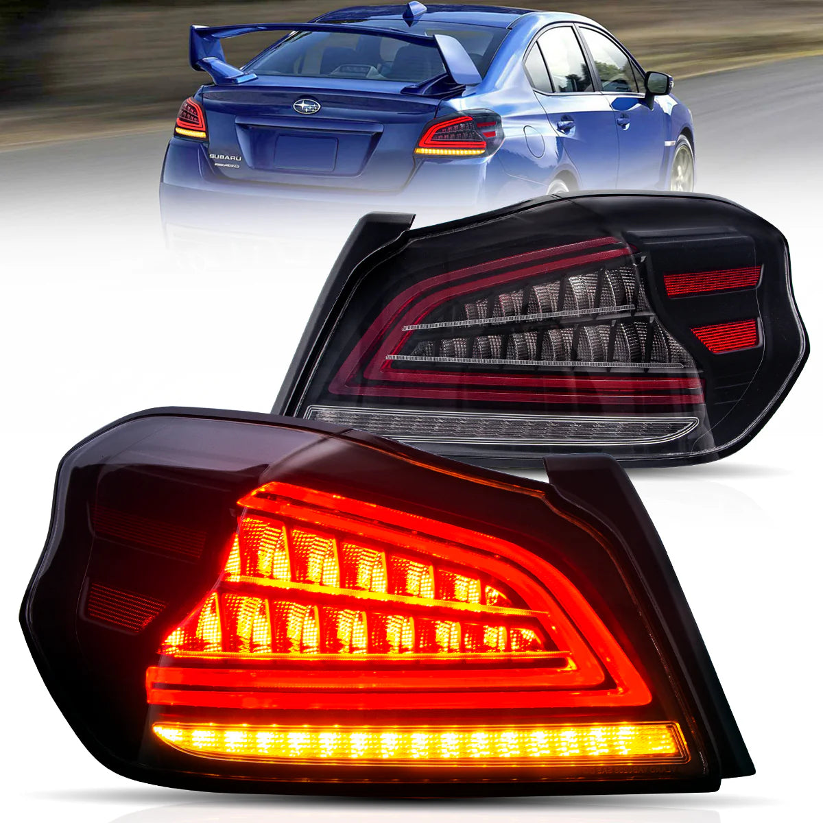 VLAND UK LED Tail Lights for 2015-2019 Subaru WRX & STI