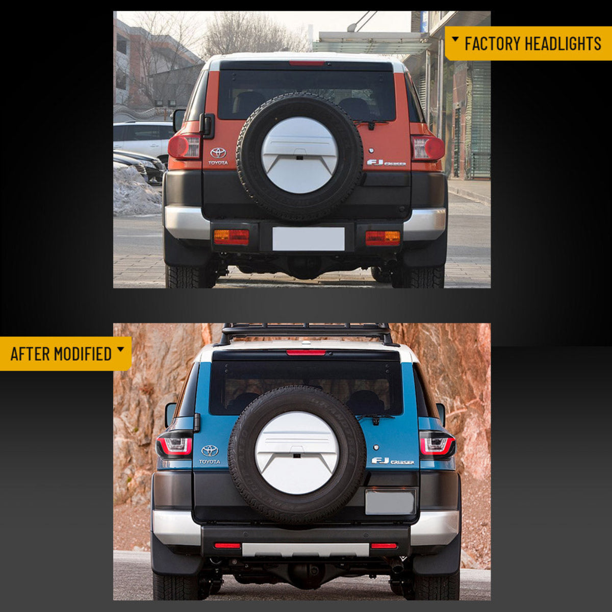 VLAND UK LED Tail Lights for 2006-2022 Toyota FJ Cruiser