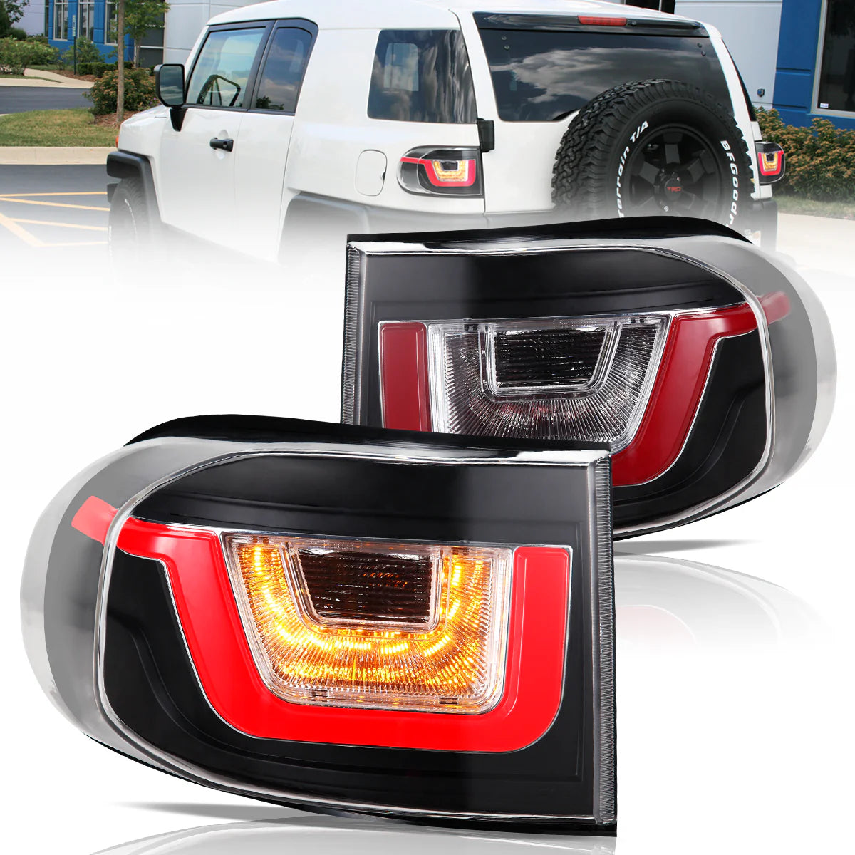 VLAND UK LED Tail Lights for 2006-2022 Toyota FJ Cruiser