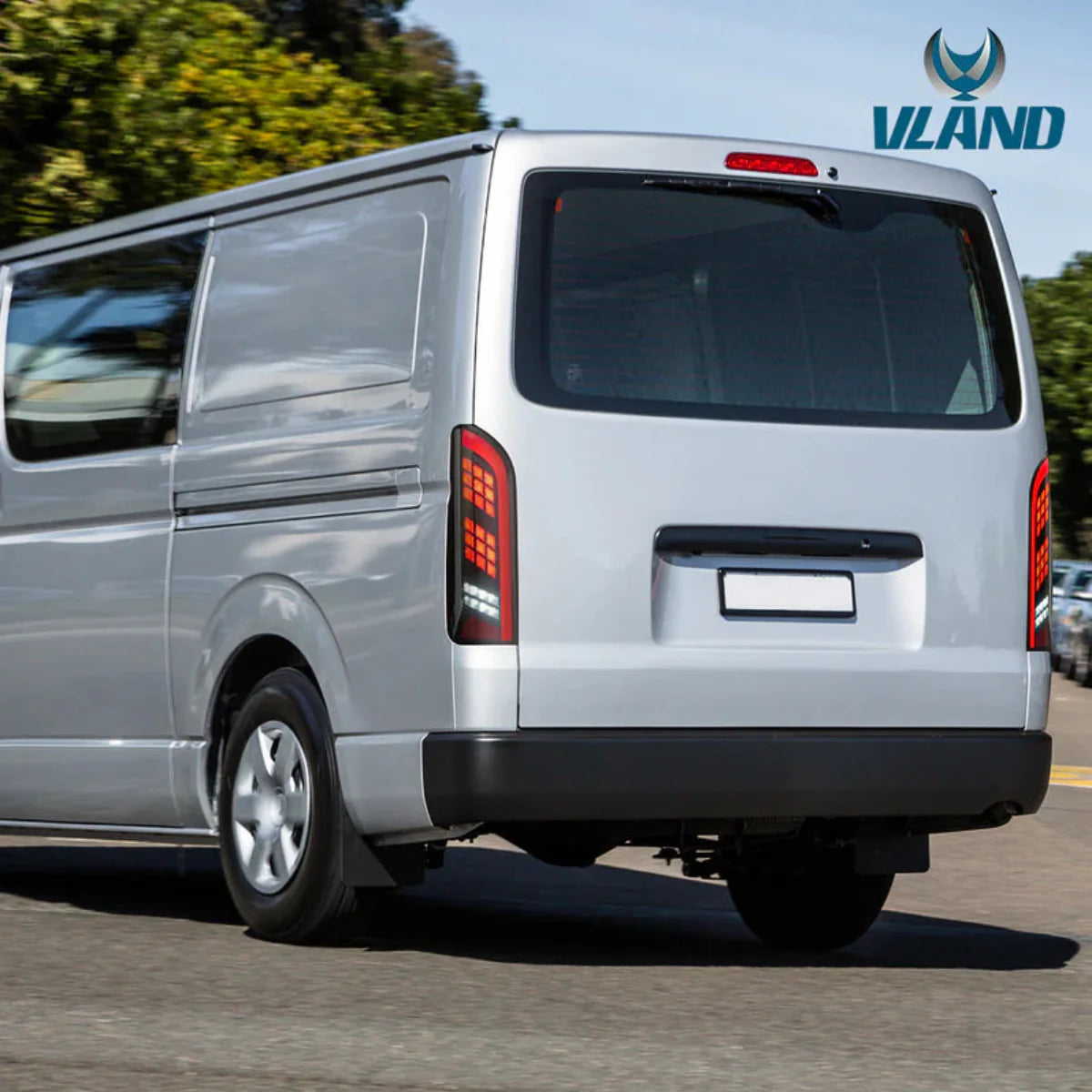 VLAND UK  LED Tail Lights Toyota Hiace 2005-2019 with Sequential Turn Signal