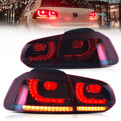 VLAND UK  LED Tail Lights 2009-2014 Volkswagen Golf 6 MK6 with E-Mark