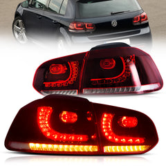 VLAND UK  LED Tail Lights 2009-2014 Volkswagen Golf 6 MK6 with E-Mark