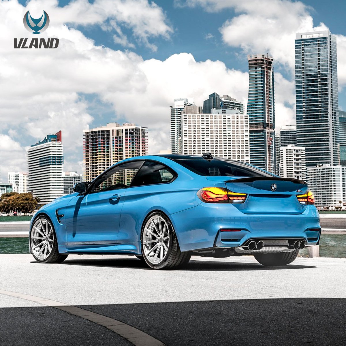 VLAND UK 14-20 BMW 4 Series F32 F33 F36 / M4 F82 F83 Tail Lights Vland With LED GTS Style with E-Mark