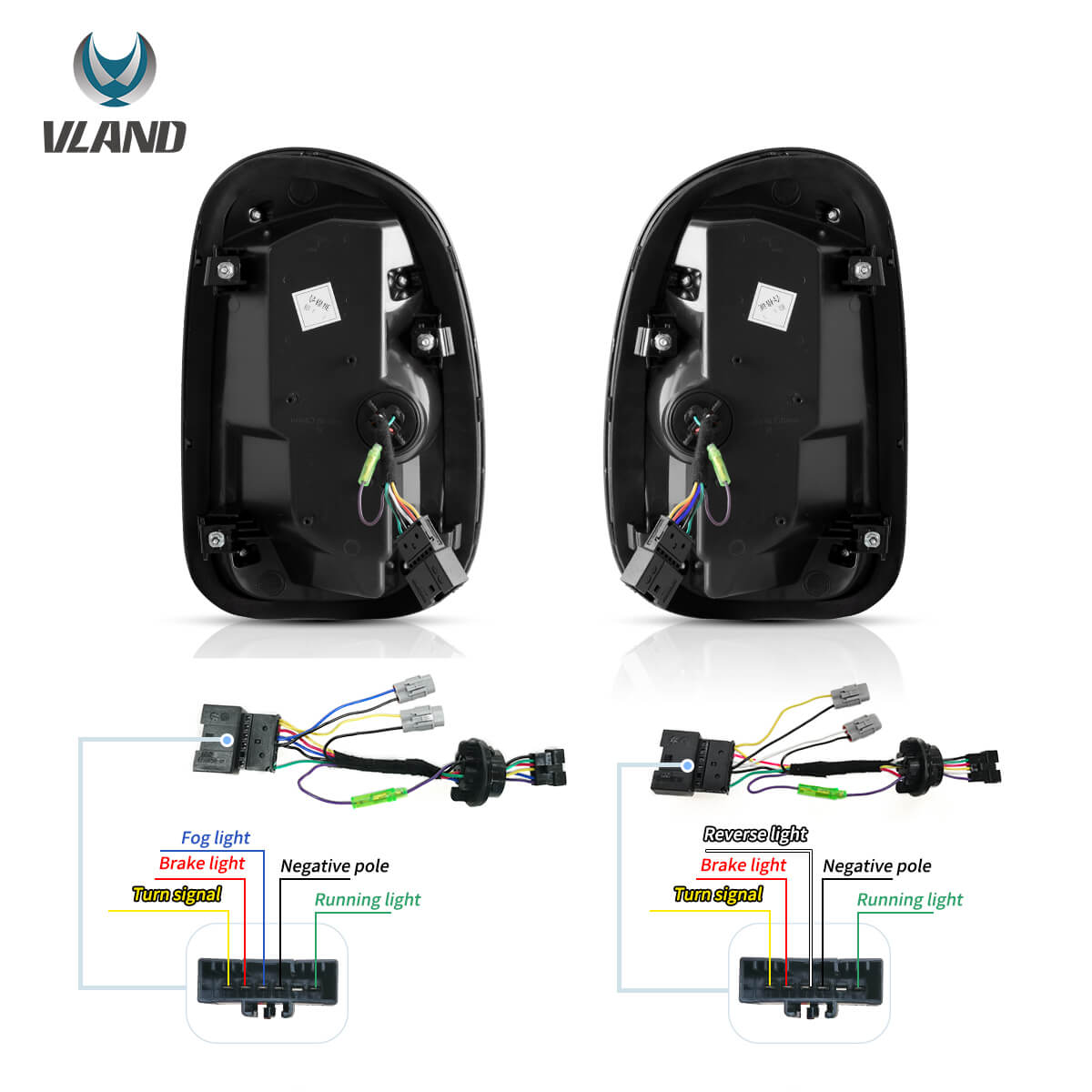 VLAND UK 10-16 Mini Cooper Countryman R60 Vland LED Tail Lights With Dynamic Welcome Lighting